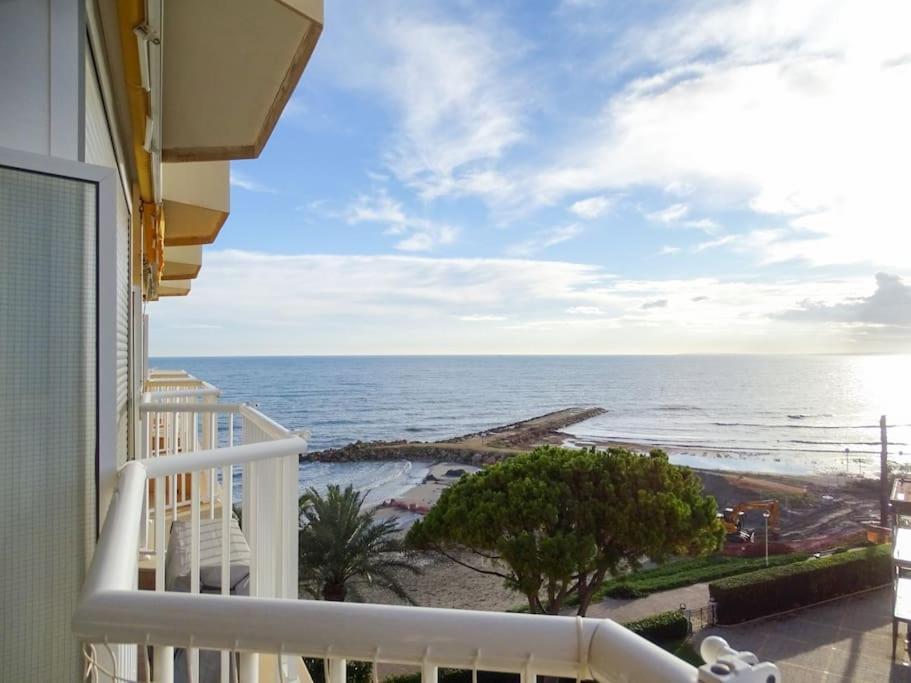 Seaview Lovers At 1St Line With Pool Santa Pola Bagian luar foto